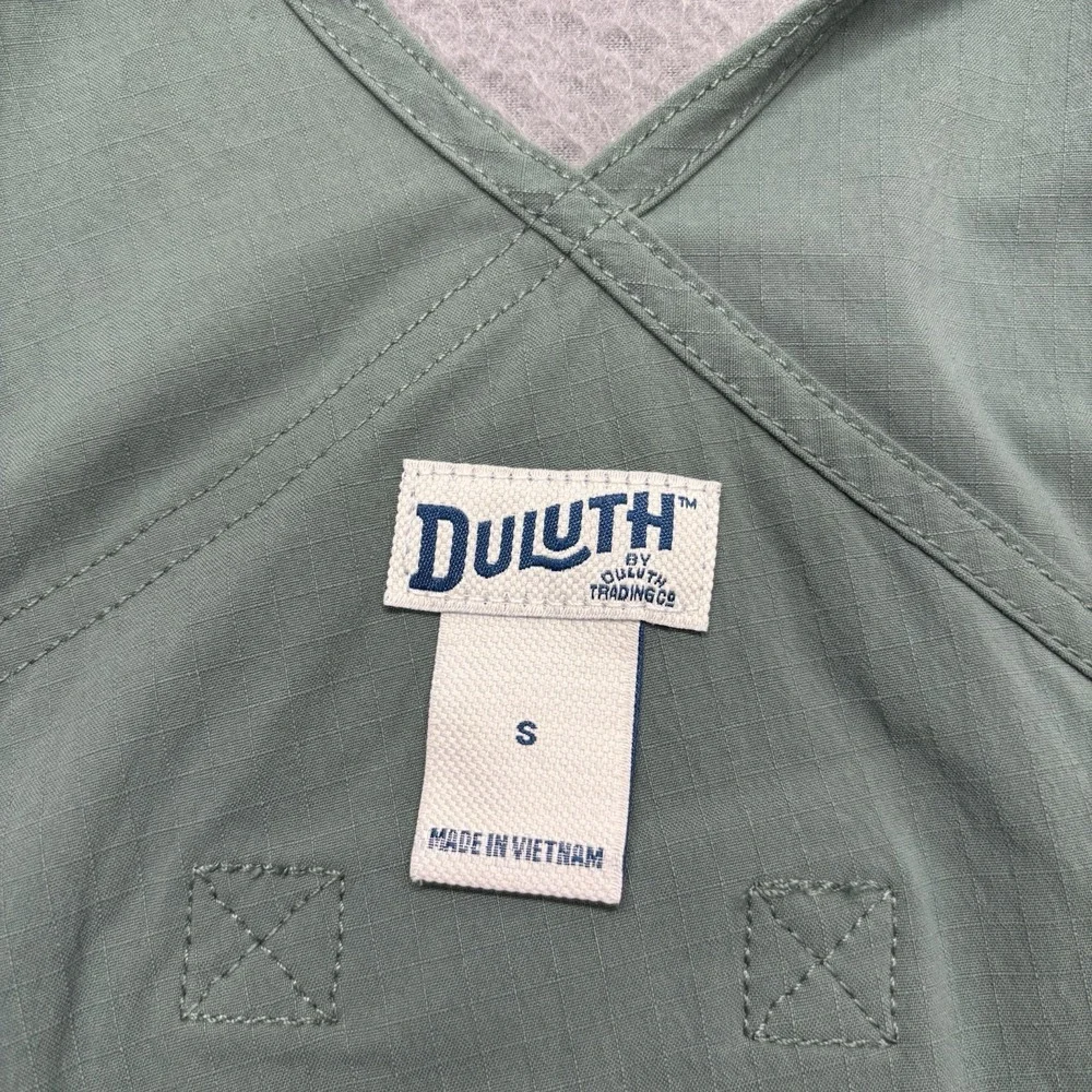 Duluth Trading Bib Overalls Womens S Green Heirloom Gardening Cargo Pockets - Picture 7 of 9